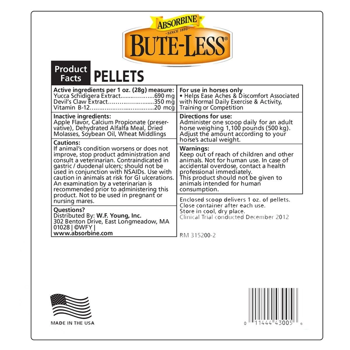 Absorbine® Bute-Less® Comfort & Recovery Supplement Pellets - Image 4