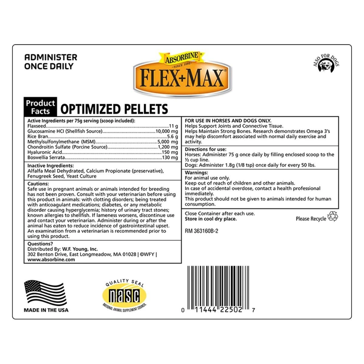 Absorbine® Flex+Max® Joint Health Supplement Pellets 30 DAY - Image 2