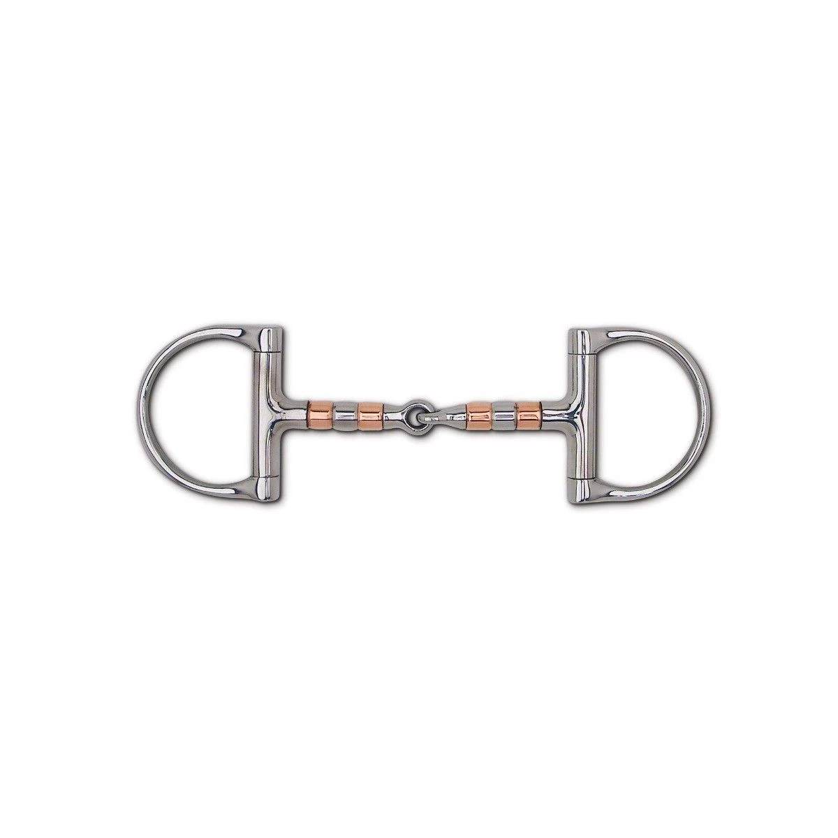 Copper & Stainless Steel Roller Snaffle Racing Dee